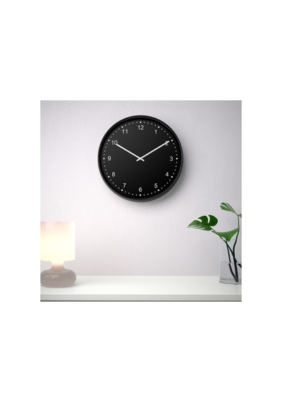 Ikea Bondis Duvar Saati 38 Cm Siyah