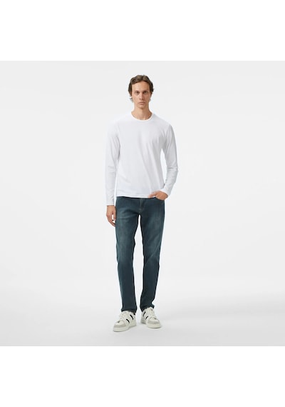 Nautica Classic Fit Erkek Uzun Kollu T-shirt V57007t Beyaz