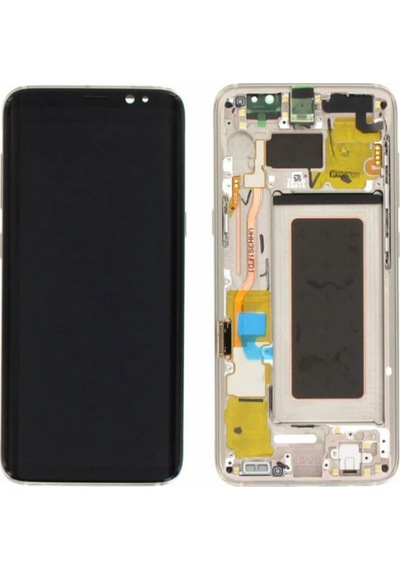 Samsung Galaxy S8 Sm-g950 Uyumlu Çıtalı Yan Sanayidir Lcd Ekran Dokunmatik Gold