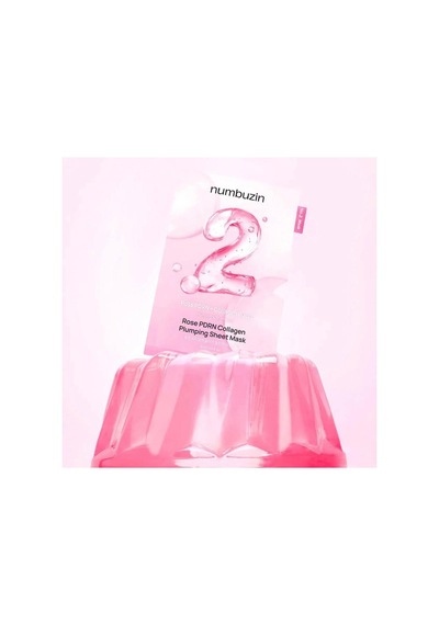 Numbuzin No.2 Rose Pdrn Kolajen İçeren Kozmetik Kağıt Yüz Maskesi 33 Ml
