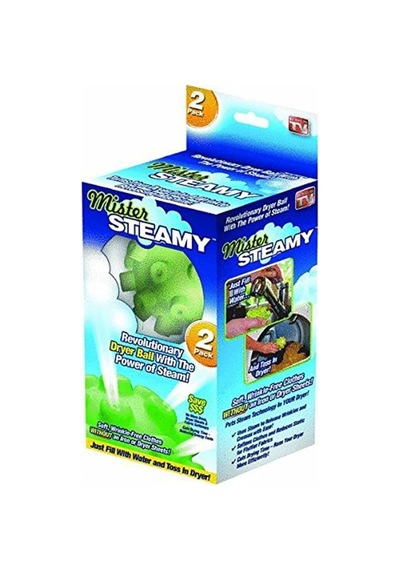 Mister Steamy Buharlı Çamaşır Kurutma Ve Ütü Topları 2'Li.. Çok Renkli