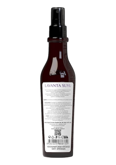 Akita Doğal Yağı Alınmamış Lavanta Suyu 250 ML