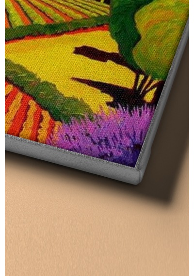 Webstyle Sayılarla Boyama Seti Kasnaklı Renkli Dağlar 50 X 65 Cm