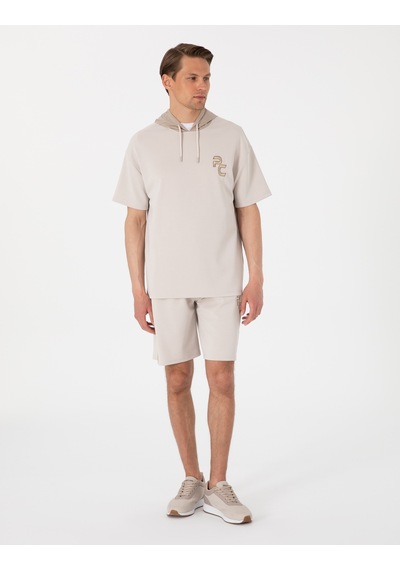 Pierre Cardin Erkek Taş Şort Örme 50302604-vr049 Taş