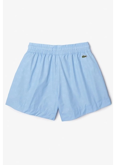 Lacoste X Netflix Women's Monogram Bermuda Shorts Kadın Monogram Hafif Kumaş Bermuda Şort Açık Mavi Lacoste X Netflix Women's Monogram Bermuda Shorts Kadın Monogram Hafif Kumaş Bermuda Şort Açık Mavi