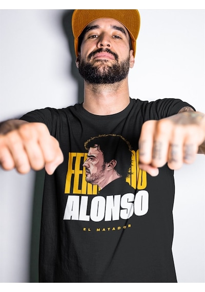 Flood Of Style Fernando Alonso El Matador Siyah T-shirt