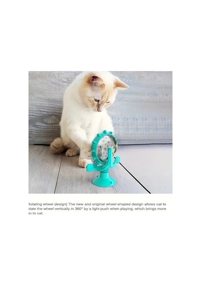 Kedi Ve Küçük Köpek İçin Döner Mama Dağıtıcı Kabı, Eğlenceli Vakumlu Oyuncak, Zeka Ve Egzersiz Oyuncağı - Bgapetsh001