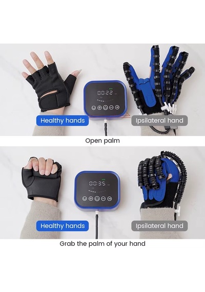Robotik Fizik Tedavi Eldiveni - El Ve Parmak Rehabilitasyon Robotu, İnme Ve Hemipleji Sonrası Egzersiz Aleti, Ev Tipi Akıllı Kas Güçlendirici Cihaz Mavi Robotik Fizik Tedavi Eldiveni - El Ve Parmak Rehabilitasyon Robotu, İnme Ve Hemipleji Sonrası Egzersiz Aleti, Ev Tipi Akıllı Kas Güçlendirici Cihaz Mavi