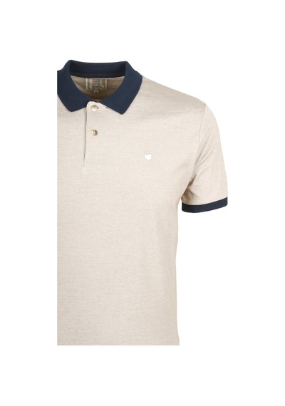 Erkek Taş Slim Fit Polo Yaka %100 Pamuk T-shirt Jeans 1136-taş Taş