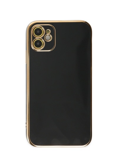 Apple iPhone Uyumlu  12 Kılıf Volet Silikon -  Siyah