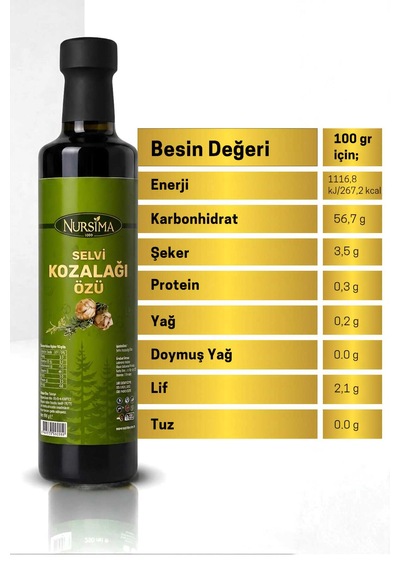 Nursima Selvi Kozalak Özü 250 Ml Cam Şişe