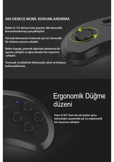 Shinecon Sc-b01 Sanal Gerçeklik Gözlüğü Kumandası - Siyah