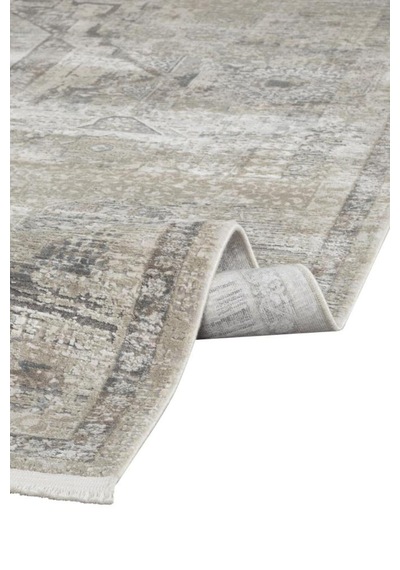 Salon Halısı Viskon Bambu Dokuma Halı Yumuşak Dokulu Modern Sık Dokuma Aura 2841 Gri