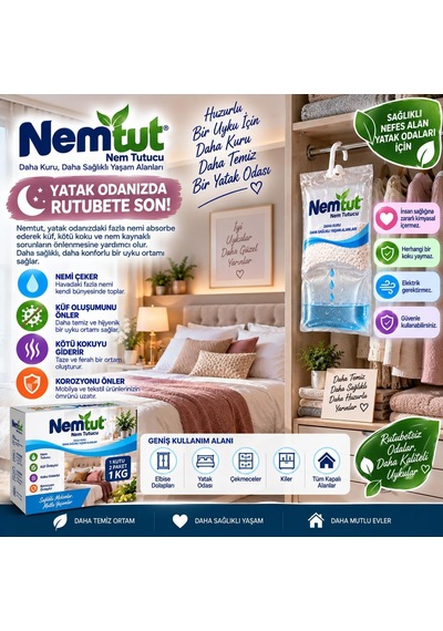 Tr Nem Alıcı Rutubet Giderici 5 Kg 10'li Paket Koku Ve Küf Önleyici Diğer