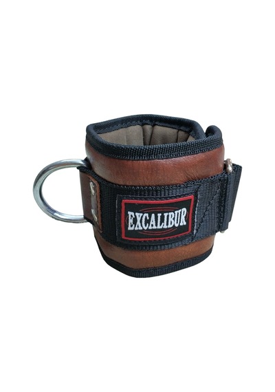 Excalibur Deri Ayak Bilek Kayışı Kahverengi