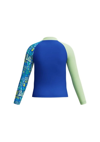 Speedo Ls Print Erkek Çocuk Güneş Koruyucu Tişört Mavi