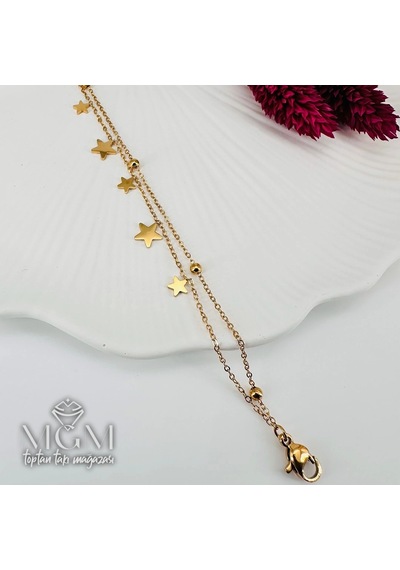 Mepa Gold Çelik Bileklikler 16+5 Cm Uzatma Payı - Kbl0166 Najmaddin Altın