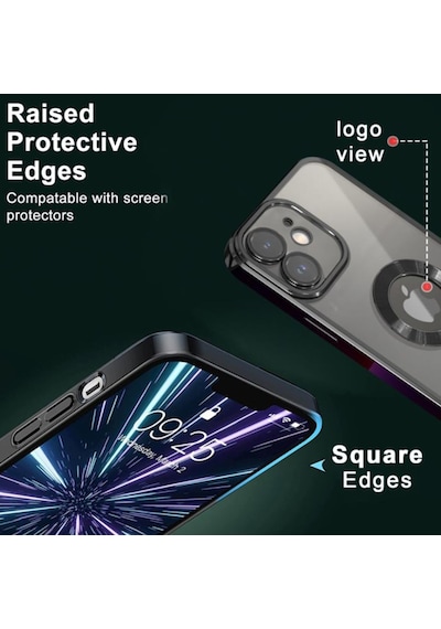 Apple Uyumlu iPhone 11 Kilif 5D Kamera Ve Lens Korumali Plating Logo Cut Case 558235732