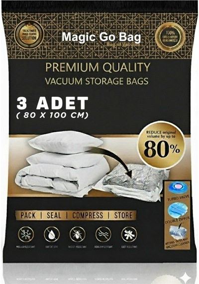 3 Adet 80x100 Cm Seç&al Vakumlu Hurç-vakumlu Poset-yorgan Hurcu Seti Belirtilmemiş Lacivert Tr Diğer
