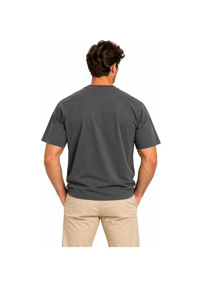 Mavi M0612736-71464 Mavi Mühür Logo Nakış Detaylı Tişört Erkek T-shirt Füme