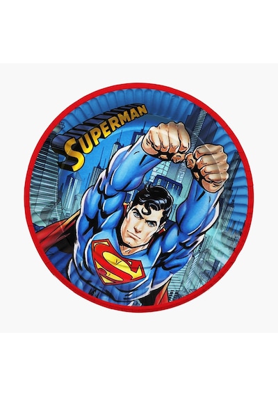 Superman Doğum Günü Konsepti 16 Kişilik Doğum Günü Seti Ekonomik