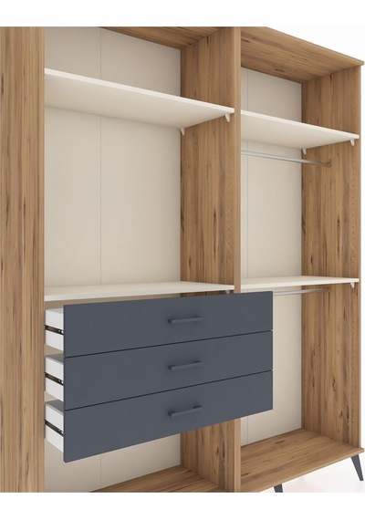 Hyperion Gardrop 4 Raflı 3 Çekmeceli 2 Askılı 176x44x221 Çam-aytaşı/antrasit Aytaşı/antrasit Hyperion Gardrop 4 Raflı 3 Çekmeceli 2 Askılı 176x44x221 Çam-aytaşı/antrasit Aytaşı/antrasit