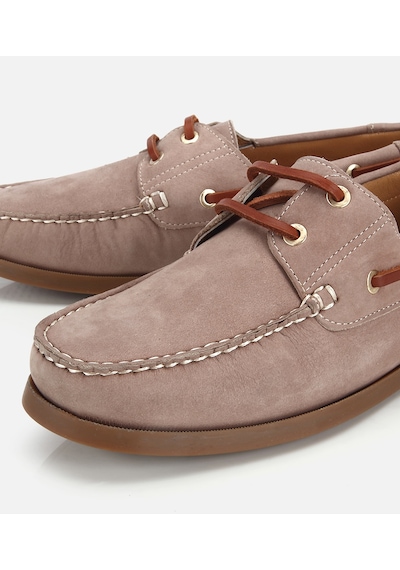 Hotiç Erkek Nubuk Deri Bej Bağcık Detaylı Günlük Loafer 02ayh319740a300 02ayh319740a300