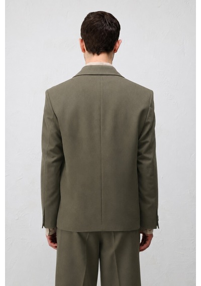 Antioch Relax Fit Kruvaze Erkek Blazer Ceket Haki