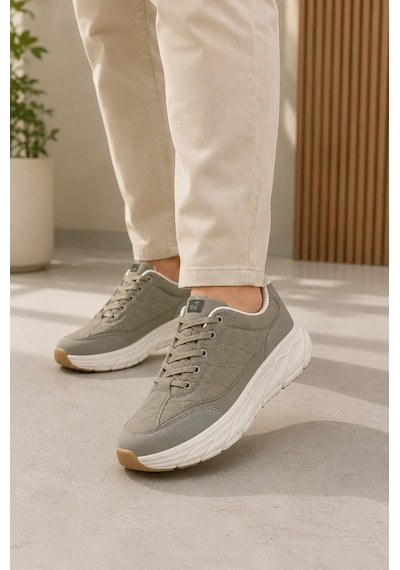 Ht Hotin Quantum Erkek Günlük Spor Ayakkabı Rahat Tabanlı Bağcıklı Hafif Casual Sneaker - Haki Ht Hotin Quantum Erkek Günlük Spor Ayakkabı Rahat Tabanlı Bağcıklı Hafif Casual Sneaker - Haki