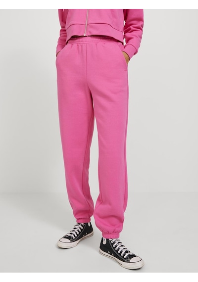 Jack & Jones Kadın Logolu Sweat Pantolon - Abbie - 12223960 Carmine Rose Çok Renkli
