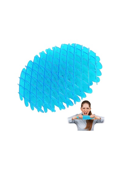 Yeni Nesil Mavi Solucan Stres Oyuncağı Top Anahtarlıklı Model 2 Özellikli Vıp New Blue Fıdget Worm