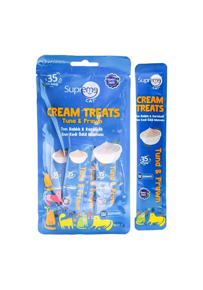 Ton Balıklı & Karidesli Sıvı Kedi Ödül Maması 4 X 14 Gr
