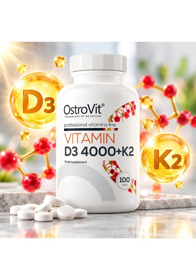 Ostrovit Vitamin D3 4000 Iu K2 100 Mcg 100 Tablet