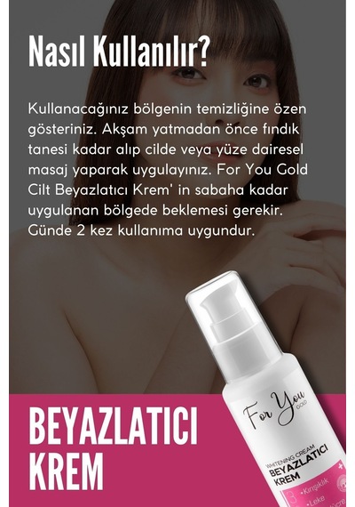 Cilt Beyazlatıcı Krem Kararma Karşıtı - Ton Eşitleyici - Renk Açıcı Krem