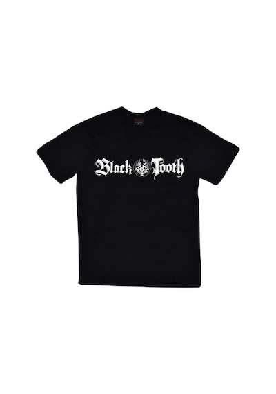 Black Tooth Band Baskılı T-Shirt Siyah