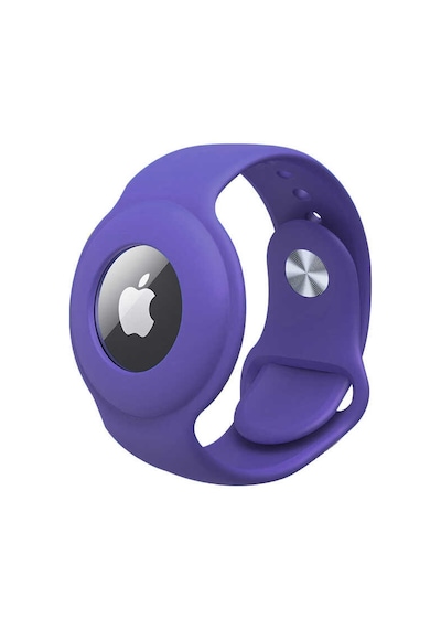 Apple Uyumlu AirTag Anahtarlık Mkst Kordon-lila