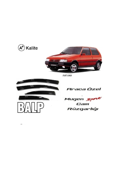 Fiat Uno Cam Rüzgarlığı 4Lü