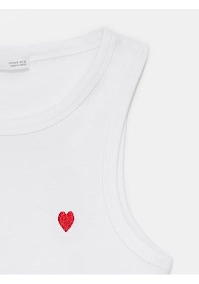 Dilvin 21259 Bisiklet Yaka Top-beyaz