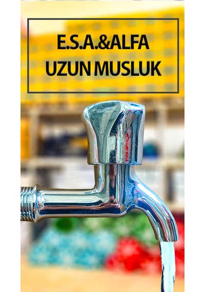 Esa Alfa Model Musluk 1/2'' Uzun Tip Lavabo Evye Bahçe Dış Mekan Uyumlu