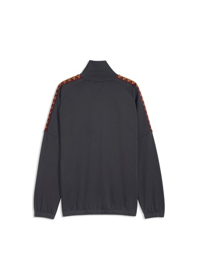 Puma Galatasaray Kıng Erkek Fermuarlı Geniş Kesim Sweatshırt 787645 19 Gri