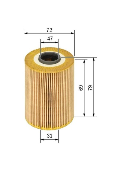 BOSCH 09864B7018 Yağ Filtresi (Bmw: 3 Serı-1Serı)