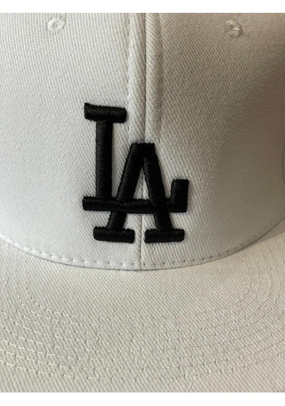 La Los Angeles Nakış Hip Hop Snapback Rapper Basket Cap Şapka Beyaz