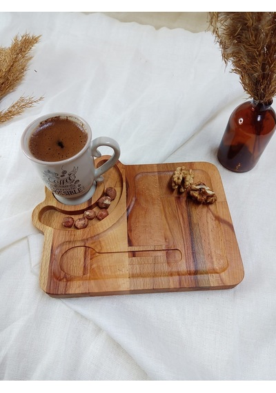 Caffetta Ahşap Servis Sunum Ahşap