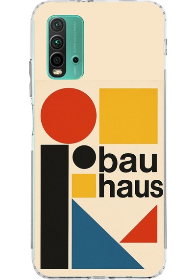 Redmi 9t-poco M3 Uyumlu Bauhaus Akımı Baskılı Silikon Kılıf Renkli