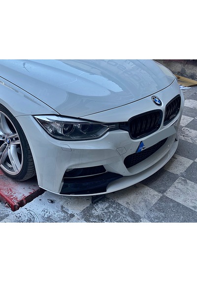 F30 M Sport Ön Lip - 3 Parça - Plastik - Parlak Siyah