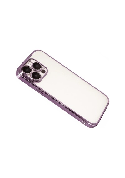 Apple Uyumlu   iPhone 15 Pro Max Razer Lensli Silikon - Mor