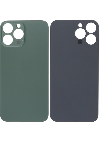 Apple Uyumlu iPhone 13 Pro Max Arka Pil Batarya Kapağı - Lens Hariç Yeşil