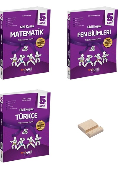 5. Sınıf Gizli Kuşak Matematik Fen Bilimleri Ve Türkçe Değerlendirme Föyleri Deneme 3lü Set