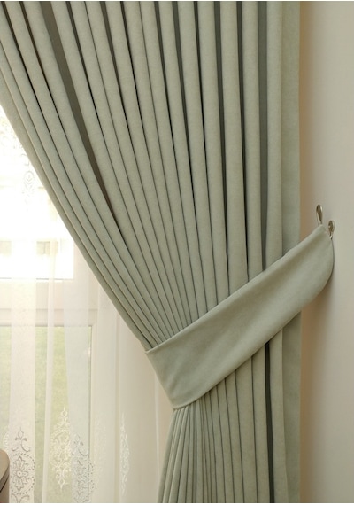 Evdepo Home Taş Rengi Fon Perde Tek Kanat (540345168) Taş
