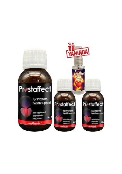 Prostaffect Erkeklere Özel 3 Adet 50 Ml Şurup + Yanında Lustra Masaj Yağı
